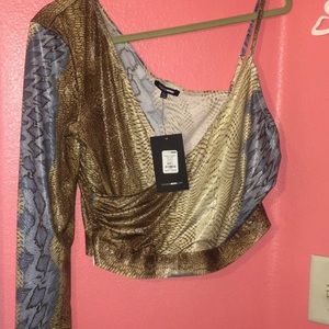 fashion nova one shoulder top